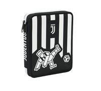 Seven Juventus Astuccio Maxi, Striker, Bianco Nero, con Penne, Matite e Colori, Scuole Elementari e Medie, Accessori Scuola