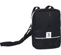 Seven Juventus Borsello con Tracolla Regolabile, Nero, Tasca sul retro con Zip, Borsello Tempo Libero, Ragazzo e Ragazza