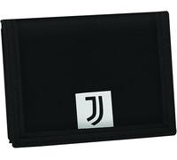 Seven Juventus Portafoglio Con Pratica Chiusura In Velcro, Nero, Scomparti Per Tessere, Contanti e Monete, Accessori Seven Juventus, Per Ragazzo e Ragazza