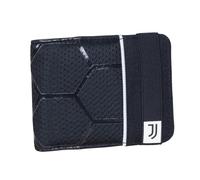 Seven Juventus Portafoglio Con Pratica Chiusura Con Elastico, Nero, Scomparti Per Tessere, Contanti e Monete, Accessori Seven Juventus, Per Ragazzo e Ragazza