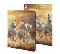 Seven Lucky Running Wild Horses custodia compatibile per iPad 2020 (10,2 pollici) custodia protettiva per tablet auto wake/sleep