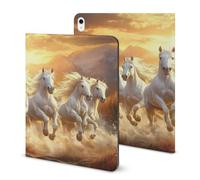 Seven Lucky Running Wild Horses Custodia compatibile per iPad 2020 AIR 4 (11,9 pollici) custodia protettiva per tablet auto wake/sleep
