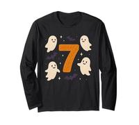 Seven Meme Number 7 Cute Ghosts Costume di Halloween Maglia a Manica
