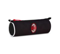 Seven Milan Portapenne, Nero, Astuccio Ovale Per Penne, Matite e Accessori, Scuola Media e Superiore, Ragazzo Calcio