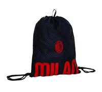 Seven Milan Sakky Bag, Nero, Zainetto Con Facile Chiusura Con Coulisse, Sacca Sportiva, Scuola, Palestra e Tempo Libero, Bambini e Ragazzi