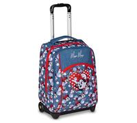 Seven Minnie Big Trolley Scuola Fisso, Blu Denim, 2 in 1, Doppio Uso, Trolley e Zaino, Scuola Elementare, Bambina