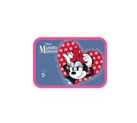 Seven Minnie Portamerenda Asilo e Scuola, Blue Denim e Rosso, 0,85 litri, Asilo e Scuola Elementare, Bambina