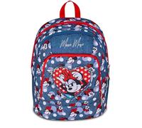 Seven Minnie Zaino Scuola Doppio Scomparto, Blu, Tasca per Borraccia, 29 L, Scuola Elementare, Bambina