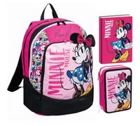 Seven Oh My Minnie Set Scuola, Zaino con Astuccio 3 Zip e Diario, Rosa