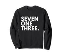SEVEN ONE THREE Codice area 713 Houston TX Texas Stati Uniti d'America Felpa