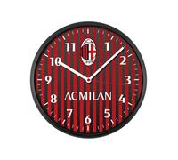 Seven Orologio da parete A.C. MILAN al quarzo con movimento continuo, Prodotto ufficiale, Calcio, Idea regalo bambini e adulti