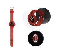 Seven Orologio da polso A.C. MILAN per ragazzi in silicone, Prodotto ufficiale, Calcio, Idea regalo bambini e adulti