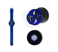 Seven Orologio da Polso Inter,Nero Azzurro, Con banda su cinturino, Bambini e Ragazzi, Squadra di Calcio, Idea regalo per tifosi
