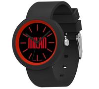 Seven Orologio Milan da polso, Rosso Nero, Analogico al quarzo, Bambini e Ragazzi, Orologio Sport e Calcio