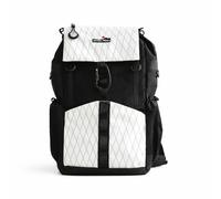 Seven Peaks Zaino unisex ultra leggero impermeabile e resistente, zaino da viaggio multifunzionale di grande capacità per laptop, ideale per escursionismo, campeggio e uso quotidiano, Nero & bianco