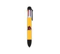 Seven Penna Multicolor Roma, Giallo, Inchiostro multicolore, Meccanismo a scatto, Accessori Scuola, Cancelleria, Per bambini e ragazzi, Calcio, Tempo libero, Idea regalo tifoso