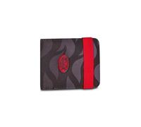 Seven Portafoglio con elastico Milan, Nero, Scomparti per banconote e carte, Porta monete con bottone magnetico, Elastico esterno, Per bambini e ragazzi, Viaggi, Tempo libero, Idea regalo tifoso