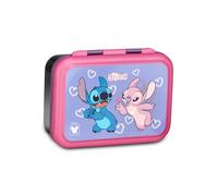 Seven Portamerenda Lilo & Stitch, Lilla, 850 ml, Resistente al calore, Divisorio interno, Lavabile in lavastoviglie, Base in acciaio, Scuola, Sport, Viaggio, Bambino, Bambina