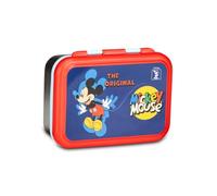 Seven Portamerenda Mickey Mouse, Blu, 850 ml, Resistente al calore, Divisorio interno, Lavabile in lavastoviglie, Base in acciaio, Scuola, Sport, Viaggio, Bambino, Bambina
