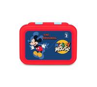 Seven Portamerenda Mickey Mouse, Blu, 850 ml, Resistente al calore, Divisorio interno, Lavabile in lavastoviglie, Base in acciaio, Scuola, Sport, Viaggio, Bambino, Bambina