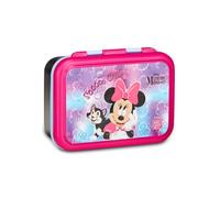Seven Portamerenda Minnie, Lilla, 850 ml, Resistente al calore, Divisorio interno, Lavabile in lavastoviglie, Base in acciaio, Scuola, Sport, Viaggio, Bambina