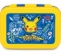 Seven Portamerenda Pokemon, Blu, 850 ml, Resistente al calore, Divisorio interno