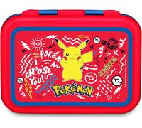 Seven Portamerenda Pokemon, Ros, 850 ml, Resistente al calore, Divisorio interno