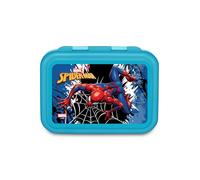 Seven Portamerenda Spiderman, Blu, 850 ml, Resistente al calore, Divisorio interno, Lavabile in lavastoviglie, Base in acciaio, Scuola, Sport, Viaggio, Bambino, Bambina