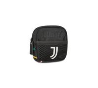 Seven Portamonete Juventus con Moschettone in Metallo e Tasca Frontale in Rete, 8 x 9 x 2 cm, in Poliestere, Chiusura con Zip, Compatto per Monete e Piccoli Oggetti, da Agganciare a Zaino o Borsa