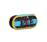 Portapenne BUSTINA ROUND PLUS TWO PLAYER ONE CONSOLE, Nero, Scuola & Tempo Libero