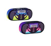 ASTUCCIO ROUND PLUS portapenne ovale NUANCED organizzato OVAL seven VIOLA AZZURR