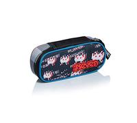 Portapenne Round Plus SEVEN - SPACE CHECK, Nero,