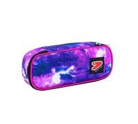Seven Portapenne Round Plus - Tye and Dye Girl -The Double, Viola, Accessori Scuola, Per bambine e ragazze, Scuola e tempo libero