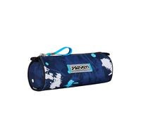 Seven Portapenne Scuola, Blu, Portapenne Monoscomparto, Apertura con Zip, Bambini e Ragazzi