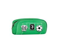 Seven Portapenne Scuola con Patch Juventus, Verde, Accessori Scuola, Accessori Zaino, Per bambini e ragazzi, Tempo libero