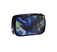 Seven Portapenne Scuola Round Plus Big, Blu Giallo, Con Organizzazione Interna Per Penne e Matite, Accessori Zaino Scuola, Scuola Media e Superiore, Ragazzo