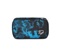 Seven Portapenne Scuola Round Plus Big, Blu, The Double, Bustina Ovale Con Elastici Porta Penne, Accessori Zaino, Elementari, Medie, Superiori, Ragazzo Ragazza