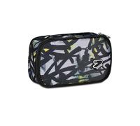 Seven Portapenne Scuola Round Plus Big, Nero Giallo, Con Organizzazione Interna Per Penne e Matite, Accessori Zaino Scuola, Scuola Media e Superiore, Ragazzo