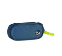 Seven Portapenne Scuola Round Plus, Blu, Astuccio Ovale Con Elastici e Tasca Per Penne, Matite e Accessori, Astuccio Zaino Scuola, Scuola Media e Superiore, Ragazzo Ragazza