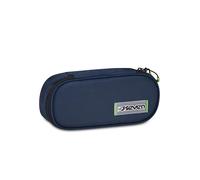 Seven Portapenne Scuola Round Plus FREETHINK, Blu, Tinta unita, Taschino interno con zip, Passanti elastici portapenne, Accessori Zaino, Scuola media e superiore, Bambini, Ragazzi