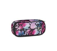Seven Portapenne Round Plus – Astuccio ovale fucsia con elastici e tasca per scuola
