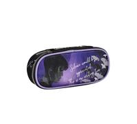 Seven Portapenne Scuola ROUND PLUS - MERCOLEDÌ - BE THE STRANGE YOU WANT TO BE, Multicolore - Astuccio Scuola Monozip con Organizer Interno, Passanti Elastici - Accessori Zaino Scuola - Astuccio