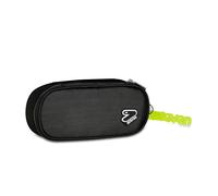 Seven Portapenne Scuola Round Plus, Nero, Astuccio Ovale Con Elastici e Tasca Per Penne, Matite e Accessori, Astuccio Zaino Scuola, Scuola Media e Superiore, Ragazzo Ragazza