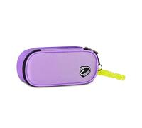 Seven Portapenne Scuola Round Plus TECH LINE, Rosa, Astuccio ovale, Taschino interno con zip, Passanti elastici portapenne, Accessori Zaino, Bambina, Ragazza, Scuola media e superiore
