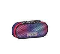 Seven Portapenne Scuola Round Plus, Violet, Shadefull Girl, Bustina Ovale Con Tasca Interna ed Elastici Porta Penne, Accessori Zaino, Elementari, Medie, Superiori, Ragazzo Ragazza