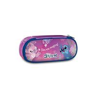 Seven Portapenne Stitch Round Plus, Ideale per Matite, Pennarelli, Colori, Accessori Zaino, Elementari, Medie, Superiori, Bambine e Ragazze, Viola