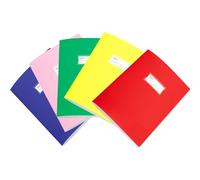 Seven Quaderni A4 Maxi, 100g/m², Set di 5 Quaderni Colorati con Copertina PPL (Medie - 5M)