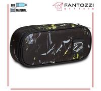 SEVEN ROUND PLUS THE DOUBLE YELLOW PAINT ASTUCCIO OVALE PORTAPENNE SCUOLA