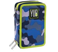 SEVEN S.P.A, Astuccio 3 ZIP YUB Unisex Bambini E Ragazzi, Blu (Blue), Taglia Unica