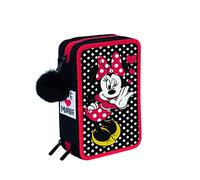 SEVEN S. P. A. Astuccio SEVEN - MINNIE - Portapenne Scuola 3 ZIP - Bambine, Ragazze - Astuccio Accessoriato